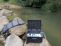 Usines de dessalement d'eau de mer Systèmes extérieurs de purification d'eau avec panneau solaire Batterie de stockage Filtre à eau portable Système RO