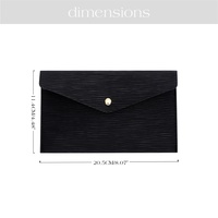 Hongbo meilleur vendeur 16 couleurs Saffiano Epi cuir A6 classeur portefeuille budget bracelet accessoire pochette portefeuille sac de trésorerie classement