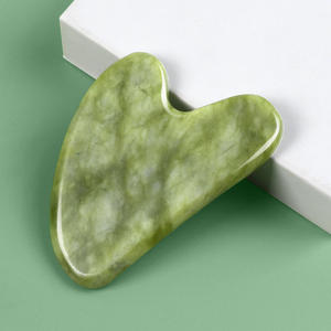 Pietra <span class=keywords><strong>Gua</strong></span> <span class=keywords><strong>Sha</strong></span> Viso in Giada Verde Naturale, Massaggiatore Facciale Personalizzabile con Logo, Riduce le Rughe, Strumento <span class=keywords><strong>Gua</strong></span> <span class=keywords><strong>Sha</strong></span> Professionale per la Casa - Product Image 2