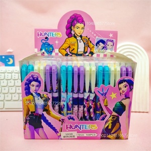 Bolígrafos Borrables con Calor Kpop Demon Hunters, Bolígrafos Kawaii Rumi Mira Zoey, Bolígrafos de Marcado para Estudiantes, Material Escolar, Negro 0.5mm, Regalo para Niños - Product Image 1