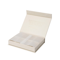Boîtes à chocolat sucré à 8 cellules Boîtes d'emballage cadeau avec couvercle magnétique et logo doré en feuille personnalisée