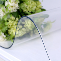 Offre spéciale Super vinyle table couvre rouleau rideau nappes imperméables flexible transparent souple clair plastique pvc feuille