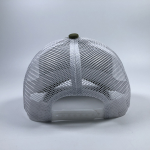 ODM Premium personnalisé <span class=keywords><strong>poisson</strong></span> brodé logo Design 6 panneaux structuré vert foncé pour adultes vêtements d'été coton maille casquette de camionneur - Product Image 5