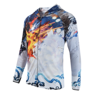 Venta caliente protección UV personalizada UPF 50+ <span class=keywords><strong>traje</strong></span> de pesca de manga larga transpirable y de secado rápido para hombres - Product Image 1