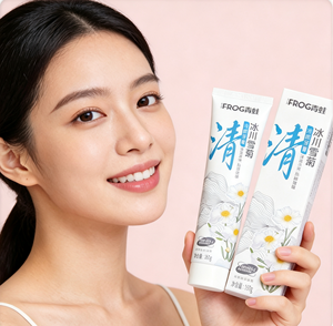 Sugere OEM Vente en gros Marque privée Dentifrice rafraîchissant à la menthe verte 0,11% fluorure pour adultes Soins bucco-dentaires à domicile - Product Image 3