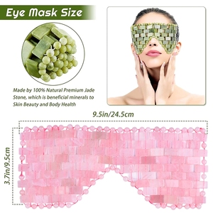 Mặt Nạ Mắt Thủ Công Bằng Pha Lê Tự Nhiên Mặt Nạ Mắt Mát Mẻ Chữa Lành Khi Ngủ Thạch Anh Hồng Giảm Mệt Mỏi - Product Image 4