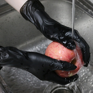 Gants de protection en mélange de nitrile, texture intégrale, lisses, sans poudre, non stériles, à usage unique, protection quotidienne, jetables, sécurité - Product Image 1