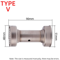 DB Killer – silencieux d'échappement universel 51mm 60mm pour moto Kawasaki NINJA400 Z900 R1 CB650R S1000RR