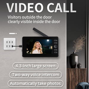 Hệ thống camera chuông cửa thông minh 2.4G với An Ninh Gia đình chạy bằng pin góc rộng 170 ° - Product Image 4