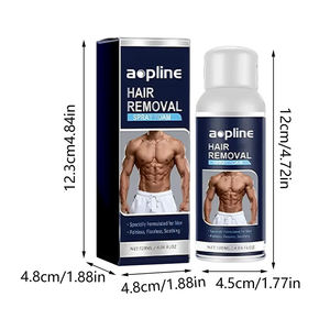 Crema depilatoria indolora para hombres, espray eficaz, depilatoria corporal suave para el hogar para depilación - Product Image 2