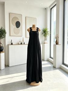 Robe d'été élégante grande <span class=keywords><strong>taille</strong></span> pour femme, style africain, sans bretelles, à fleurs, décontractée, sexy, plissée, longue, type camisole - Product Image 2