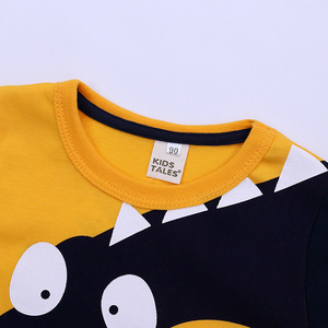 <span class=keywords><strong>T</strong></span>-<span class=keywords><strong>shirt</strong></span> pour enfant garçon, vêtement à manches longues, col roulé, dessin animé de dinosaure, printemps-automne, - Product Image 6
