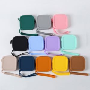 Simple Waterproof Silicone Mini Makeup Bag Pendants Coin Organizers Bag Lipstick Storage Bag <b>Wallet</b> - Product Image 2