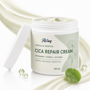 Crème réparatrice à la niacinamide, vitamine C et centella asiatica 400ml, huile de noix du Kenya à l'urée, hydratant apaisant pour le visage - Product Image 1