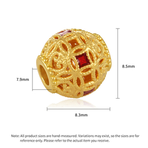 2025 Micro-hard <b>gold</b> <b>24k</b> pure <b>gold</b> enamel craft copper coin filigree <b>bracelet</b> beaded <b>gold</b> jewelry accessories - Product Image 2