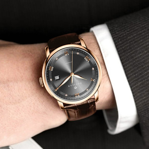 PONIGER – montre mécanique automatique avec strass pour hommes, marque de luxe suisse, étanche, aiguilles lumineuses, cristal saphir P917 - Product Image 3
