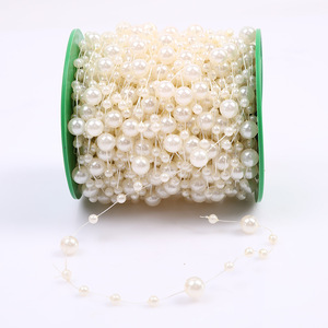 Hạt Kết Nối Gypsophila 8 + 3Mm 60 Mét/cuộn Phụ Kiện Tóc Thủ Công Tự Làm Chuỗi Hạt Cuộn Ngọc Trai Giả Trang Sức Thủ Công - Product Image 2