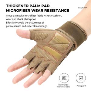 Gants de fitness antidérapants à demi-doigts pour la musculation, haltères, crossfit, exercices, cyclisme, extérieur, fermeture à boucle, unisexe - Product Image 4