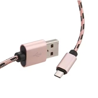 Accessoires mobiles Câbles de données USB Câble de charge rapide tressé en nylon USB a vers type C