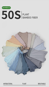 Calzoncillos bóxer de bambú personalizados para hombre, de tiro medio, con estampado geométrico, de punto, transpirables y de secado rápido, 10A Intimate - Product Image 3