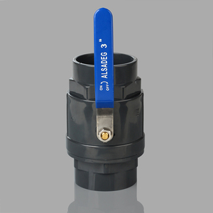Válvula de bola HongKe Jordan SS de 2 piezas con manija de acero inoxidable y cuerpo gris oscuro, conexión roscada para control de gas y aceite - Product Image 6