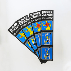 Autocollants d'entraînement personnalisés GYM avec images de guidance pour prévenir les blessures musculaires/ostéuses, autocollants PVC 3M auto-adhésifs - Product Image 4