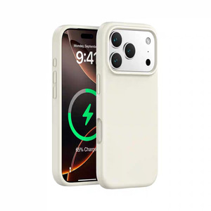 Liquid Silicone for iPhone Air Anti-Scratch PC Bumper <b>Wireless</b> <b>Charging</b> Phone <b>Case</b> Cover for iPhone 17 Pro Max - Product Image 4