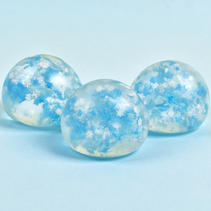 Jouet à presser Flocon de neige en Maltose, Cube transparent anti-stress à rebond lent, Vente en gros, Jouet souple écologique en Maltose pour filles et enfants - Product Image 2