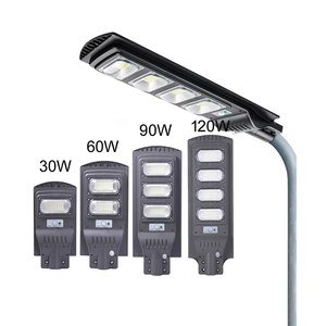 Lampe solaire LED intégrée pour éclairage public, indice <span class=keywords><strong>de</strong></span> protection IP65, construction en ABS <span class=keywords><strong>avec</strong></span> capteur <span class=keywords><strong>de</strong></span> mouvement pour l'éclairage routier - Product Image 2