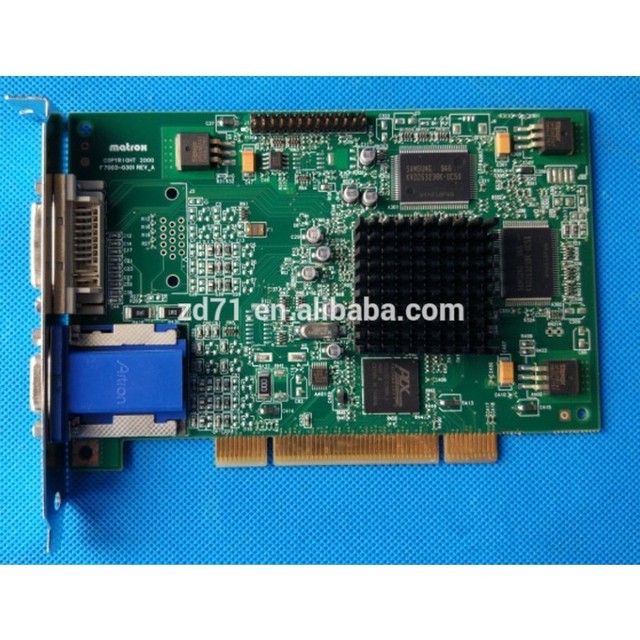 F7003-0301 PCI Graphic Card for MATROX with VGA/DVI Tested Working