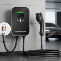 Pistolet de recharge pour véhicules électriques 7KW Type 1 avec câble de 5M, matériau PC ignifuge, large plage de température, pour usage domestique et commercial