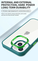 Casing HP Transparan PC TPU 2-in-1 Model Street Fashion untuk 13/12/11 Pro Max Anti Benturan Berbagai Warna Grosir
