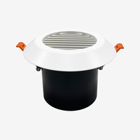 Couvercle de ventilation intérieur Système HVAC Diffuseur rond détachable en plastique ABS Persienne droite Évent d'air frais
