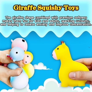 Juguetes Antiestrés de Jirafa, Juguetes para Apretar para Niños, Plástico Sezhicai - Product Image 4