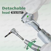 Dental Implant Handpiece 20:1 Ratio Fiber Optic Light Low Speed Electric Contra Angle Precision Oral Surgery Tool