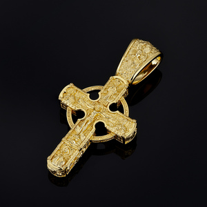 Joyería Cristiana Chapada en Oro <span class=keywords><strong>de</strong></span> Lujo, <span class=keywords><strong>los</strong></span> <span class=keywords><strong>Doce</strong></span> Apóstoles, San Judas, Virgen María, Jesús, Crucifijo, Cruz Celta, Colgante para Hombre y Mujer - Product Image 3