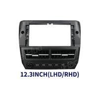 Meihua 12.3 inci Fascia Mobil & Pemutar DVD Mobil Bingkai Hitam untuk SUBARU FORESTER IMPREZA 2008-2012 dengan Kabel Harness