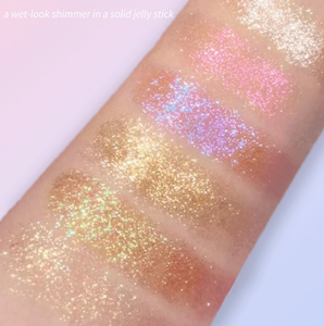 Nieuwkomers 6 Kleuren Shimmer Jelly Highlighter Stick Make-Up Fleuren <span class=keywords><strong>Glitter</strong></span> Stick - Product Image 2