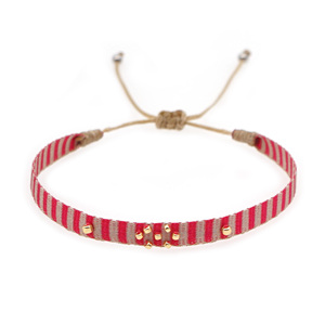 Go2boho Braided สร้อยข้อมือผู้หญิงของขวัญรูปแบบปรับเชือก Boho Handmade สร้อยข้อมือ Vintage โคลอมเบีย <span class=keywords><strong>Wayuu</strong></span> เครื่องประดับขายส่ง - Product Image 2