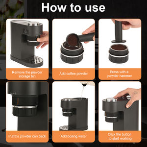 Nueva máquina de <span class=keywords><strong>café</strong></span> automática Mini Espresso recargable <span class=keywords><strong>con</strong></span> autocalentamiento inteligente, cápsula de cafetera portátil para exteriores y oficina - Product Image 6