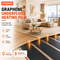 Système de chauffage au sol électrique YODNIX 230V, film chauffant en graphène durable, pour le chauffage des appartements
