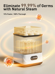 Stérilisateur Sécheur Vapeur Multifonction pour Biberons et Produits pour Bébé Grande Capacité Style <span class=keywords><strong>Babybrezza</strong></span> - Product Image 5