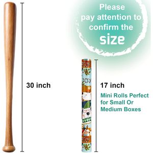 MAYPLUSS Christmas Gift <b>Wrapping</b> <b>Paper</b> 17 Inch X 33 Feet Polar Bear Snowman Design Eco-Friendly Craft Use - Product Image 3