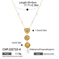 Parure de bijoux hypoallergéniques en acier inoxydable avec incrustation de coquillages, collier pendentif à pompon et boucles d'oreilles, idéale pour les vacances à la plage, pour femme Q263