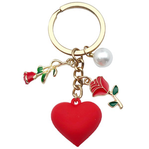 Llavero con Forma de Corazón de Rosa, Novedad <span class=keywords><strong>2026</strong></span>, Regalo Creativo para el Día de San Valentín, Decoración para Bolsos, Colgante, Llavero con Rosa Roja - Product Image 6