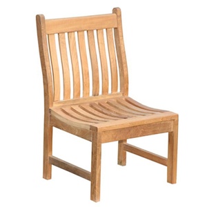 Cómodas sillas de comedor Sydney de estilo moderno, madera maciza de teca duradera para jardín al aire libre, patio y parque, villas, fabricadas en Indonesia - Product Image 3
