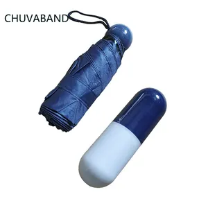 CHUVABAND 19 인치 6K 캡슐 모양 디자인 Paraplui Payung Sombrillas 파라과이 Plegable 배 캡슐 우산 로고 인쇄