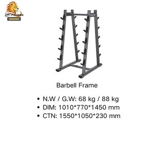 Estante de almacenamiento de pesas comercial, soporte para gimnasio, equipo de Fitness, <span class=keywords><strong>barra</strong></span> organizadora de levantamiento de pesas - Product Image 2