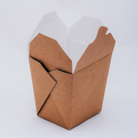 Boîtes en papier Kraft jetables, 20000 pièces, emballage en papier Kraft, pâtes, Wok, emballage pour aliments et boissons, gaufrage