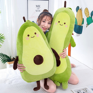 Peluche avocat best-seller, adorable jouet fruit vert, coussin de sommeil unisexe, rembourrage en coton PP, pour 8-13 ans, vente en gros - Product Image 4